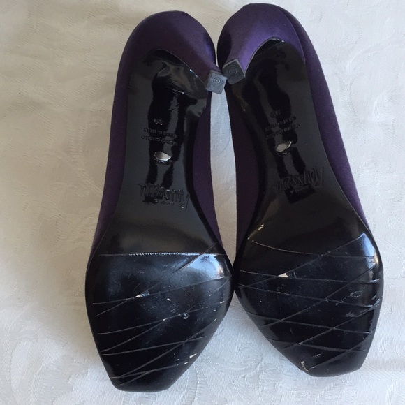 Jerome C. Rousseau satin Aizza Pump in violet - Picture 9 of 9